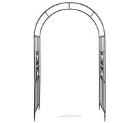da Giardino in Ferro Battuto Struttura Rampicante per Piante Pergolato per Matrimonio per Decorazione da Giardino Esterno con Vernice Nera Resistente alla Ruggine 45x110x210 cm