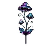 da giardino in metallo 2D con pianta carnivora, decorazione spettrale | Il design piatto a forma di pianta aggiunge un tocco gotico, si inserisce nel terreno per vasi da portico, aiuole o bordi