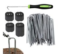 da giardino per prato, perni a forma di U con guarnizione, da giardino con ganci per grimaldelli, per prato, patio, serra, tenda da campeggio, trampolino, cortili all'aperto