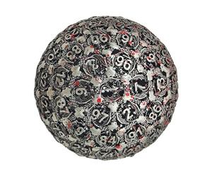 da gioco poliedrici in metallo, con superficie lucida singola D100 per giochi di ruolo, da gioco per tablet, design compatto e resistente, per giochi da tavolo, chiesa