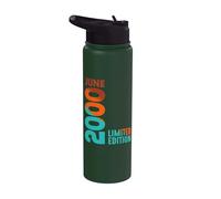 Da giugno 2000 Anno 2000 Retro 2000 Vintage 2000 Edizione Stainless Steel Insulated Water Bottle