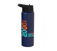 Da giugno 2000 Anno 2000 Retro 2000 Vintage 2000 Edizione Stainless Steel Insulated Water Bottle