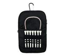 da golf - Mini Golf Carrier, organizer per palline, regolabile | Comodo attrezzo per pratica all'aperto con capacità di 15 palline e 7 punte da viaggio, torneo di guida, libero