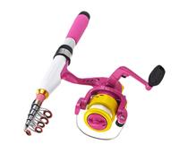 da in acqua - set di canne rotante, della portatile, telescopico | Ola di compatta con guide lisce e manico Eva per principianti Lake River e Shoreline Use
