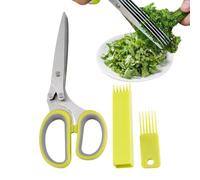 da insalata in acciaio a 5 | Forbici per verdure, affettatrice alimentare per basilico, cipollo, coriandolo, menta, basilico, insalata, insalata