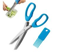 da insalata Taglierina Ergonomica in Acciaio Inossidabile a 5 | Cesoia Multiuso da Taglio Per Cucina Pasti Casa Insalata Frutta Cipolla all'aperto Coriandolo Cipollotto Picnic