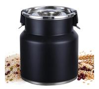 Da Latte Barattolo Da Tè 2,5 L Antimacchia Con Coperchio Ermetico | Distributore Bevande In Acciaio Per Campeggio Casa Cucina Fattoria Tavolo Da Pranzo Ristorante Festa Riunione Nero