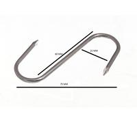 Da Macellaio a Punta GANCIO S Kitchen Utilità Scaffale 7.6cm 75mm Zp Acciaio Con
