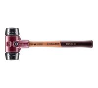 HALDER NORM+TECHNIK - Mazza SIMPLEX con tasselli in gomma dura nero 60G