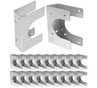 da Montaggio Robusta,20 Pezzi Staffe di Supporto e Riparazione - Placca Per Chiodi Multifunzionale | Per Strutture E Impianti In Edifici Commerciali E Residenziali