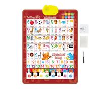 da parete con parla bilingue per | Giocattolo interattivo con e numeri - Poster parlando interattivo di apprendimento con musica - per 1-6 anni ragazzi ragazze compleanno festa Natale