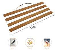 Da Parete Scrolls Poster Stampa Teak IN Legno Appendiabiti Film Poster Cornice