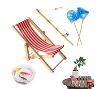 da per miniature: decorazioni per scene di vita di case delle bambole in 5 pezzi, minuscolo ornamento per canna da, mini multifunzionale | Simpatica decorazione per scena da spia