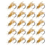 da pesca per trota,20 Pezzi di Imitazioni Realistiche per la Pesca a Mosca - Esche Artificiali Per Principianti - Trota Pesce Gatto Persico Traina Lancio Campeggio e Viaggio Outdoor Laghi e Fiumi