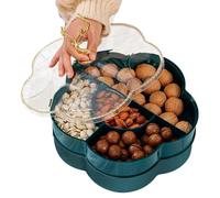da portata diviso | a doppio strato per servire il cibo - da portata con noci e caramelle, contenitore per vassoio da a doppio strato, forma classica a
