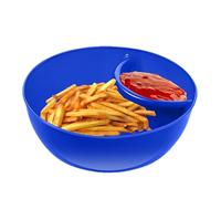 da porzione divisa - piatti di chip e tuffo, ciotola di cereali anti -frammento | Piatti snack cracker di pane impilabile, organizzatore di alimenti a più sezione con scompartimento per immersi