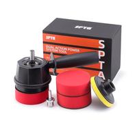 Da Power System, Set per Lucidatura Eccentrica, 3 Pezzi da 80 mm, Spugna e Tampone per Auto e Barche, Accessorio HSS