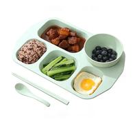 da Pranzo Diviso: Vassoio per la Colazione a Cinque Scomparti, separatore Alimentare con Controllo delle porzioni, Piano con Struttura Robusta, stoviglie, da Portata per Bambini