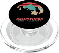Da qualche parte con il mio Labrador Donna Escursionismo Campeggio PopSockets PopGrip per MagSafe
