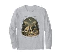 da qualche Parte nel Design della Foresta lunare del falò Maglia a Manica
