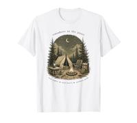 da qualche Parte nel Design della Foresta lunare del falò Maglietta
