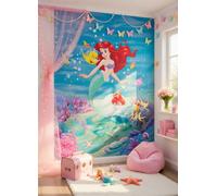 Sirena Foto Carta da Parati Disney Murale Bambina Camera 184x254cm Blu Muro