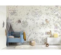 Vivaio Carta da Parati Murale Disney Bambi Dumbo Marie Beige Ragazze Camera