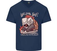 Da Saldatore Scherzo Tutti The Good Ones Argon Saldatrice Uomo Scollo A V Cotone