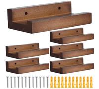 da scaffale - Supporto da parete per mensola, sòporte d´e pàred pàra dischi dë legno | Stoccaggio di Sopörte parä cartelle d´e file da 6 pezzi, ara amanti