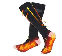 Da Sci Riscaldati - Scaldapiedi A 3 Livelli Di Temperatura Da 0,33-5,23 Pollici/11-13,3 Pollici | Calze Elettriche Lunghe Riscaldate Impermeabili Per Attività All'aperto, Escursionismo, Campeg