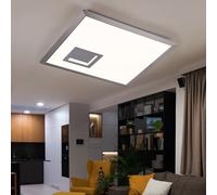 Da Soggiorno Plafoniera Deckenpanel 3 Livelli LED Metallo Bianco Argento 45 CM