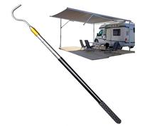 da sole - Aprirella - Retractable Metal RV Markising Pull Asta | ad alte prestazioni - a baldacchino - Strumento di apertura con manico in gomma, portatile esterno - per la