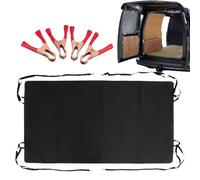 - da sole per portellone posteriore - Grande, resistente alla pioggia per il portellone posteriore, regolabile in altezza | 4 clip di fissaggio in nero, adatto per diversi modelli: