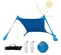 Da Spiaggia | Baldacchino Per Il Da Sole | Upf Shade Berbay | Pop-up Portatile Scheda Di 4-8 Persone Con 4 Di Sabbia, Protezione UV 50+, Configurazione Rapida, Design Leggero,