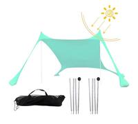 da spiaggia portatile, compatta e pieghevole, parasole resistente al, a montaggio rapido con ventilazione a rete, protezione esterna portatile per avventure nel parco a bordo piscina