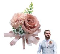 da sposa boutonniere, boutonniere, artificiale In asola Convient Pour Les Mariages, Bals, Fiançailles, Anniversaires, Dîners Officiels Et Autres Fêtes