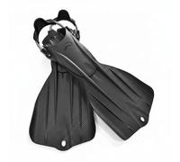 da Subacquea Immersione Nuoto Lunga con di Drenaggio per Ridurre La Resistenza in Materiale TPE TPU Flessibile con Cinturino a Molla Adatte per , Nero , size to 10
