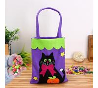 Da tavolo Halloween Accenti Halloween Non Tessuto Tre At Bags Riutilizzabili Candy Collec Tion Tot Es Con Cat Spi Der & Disegni Per Feste Dolcetto O scherzetto (26. 5x21. 5cm 3 stili) (A, 26. 5x21