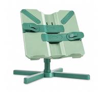 da Tavolo Supporto per Libri, Verde, 2-in-1 regolabile, 21 cm | Clip fermapagina regolabili, libri pieghevole, Lavoro con documenti, Per lettori abituali