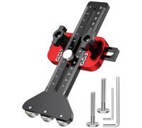 da tavolo Thin Rip Guide - Lega di Alluminio Regolabile 3 Pulegge Sturdy , Striscia sottile Jig Utensile da taglio Router Guida per la lavorazione del legno, Seghe di precisione Jig |