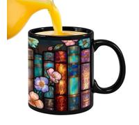 da Tè a Forma di Libreria - 330 ml, Creativo per Caffè e Bevande | Manico per Tè e Altre Bevande - per Amanti dei Libri, Bibliotecarie, Ideale per, Caffè, Latte, Acqua, Bar, Ristorante