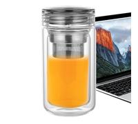 da tè a prova di perdite, con filtro, trasparente, resistente al calore, per casa, ufficio, auto, viaggi, campeggio, feste, servire amici, colleghi, caffè all'aperto