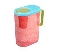 da tè - con coperchio, caraffa con filtro 'acqua trasparente da 2 l con coperchio e manico, grande caraffa per tè freddo, contenitore per bevande, articoli per servire bevande per