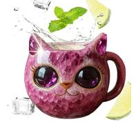 da tè con design a forma di gatto, contenitore artistico, divertente da collezione, accessorio decorativo di alta qualità per tavolo da pranzo, salotto, ufficio, ospitalità e cucina