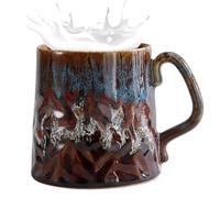 da tè in porcellana, Kiln Altered Glaze Mug, Novelty Coffee Mug, Dishwasher Safe Tea Cup, Kiln Altered Glaze Porcelain Tea Cup, Dishwasher and Microwave Safe Mug for Double Shot, Latte