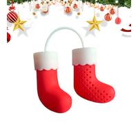 da tè in silicone - Filtro per stivali di Natale | 22 x 5,5 x 2,5 cm flessibile riutilizzabile | Un accessorio festivo per preparare facilmente il tè sfuso