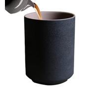 da tè in stile giapponese - in ceramica con glassa in argilla interna, 220 ml, estetica lattiero-casearia con gradiente, contenitore rustico fatto a mano, per cappuccino, latte, vino