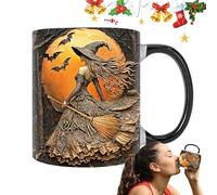 Da Tè Streghe 350ml - Cat Cafe Cafe Cup, Decorative Halloween Drinkware | Novità Caffè Tè Stoviglie Per Halloween Women Friends Sisters Kitchen Family Fiest Home