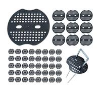 da Tenda | Fermagli A Forma Di U Ad Alta Resistenza Per Fissaggio A Terra - Picchetto da Tenda per Tende da Sole | Per Campeggio Recinzioni Trampolini Tendeie Viali Cortile