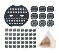 da Tenda | Punto di Ancoraggio Robustocon Guarnizione - Punto di Ancoraggio con Guarnizione per Esterni | per Recinzioni Trampolini Tensostrutture Verande Passaggi Cortili